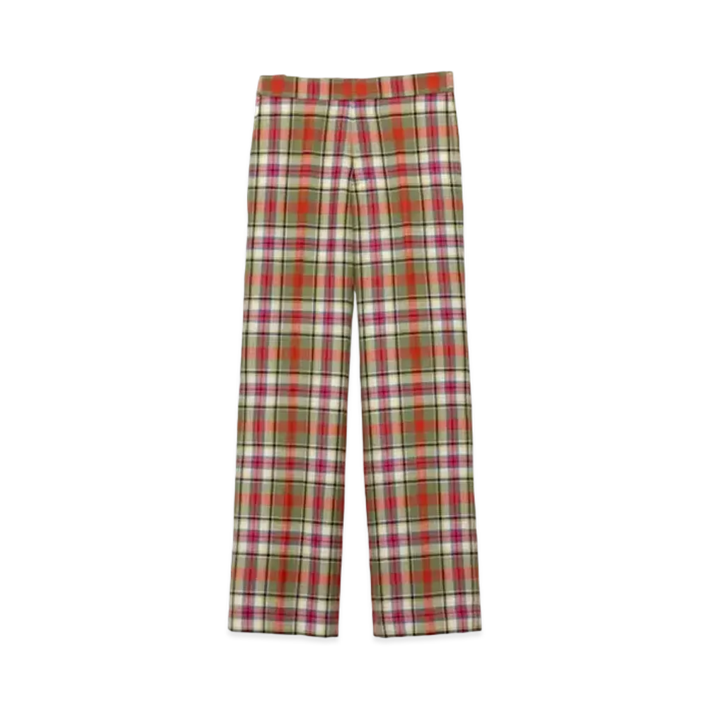 FUMIKA UCHIDA Tartan Plaid Adjustable Belted Pants "Plaid Ivory"