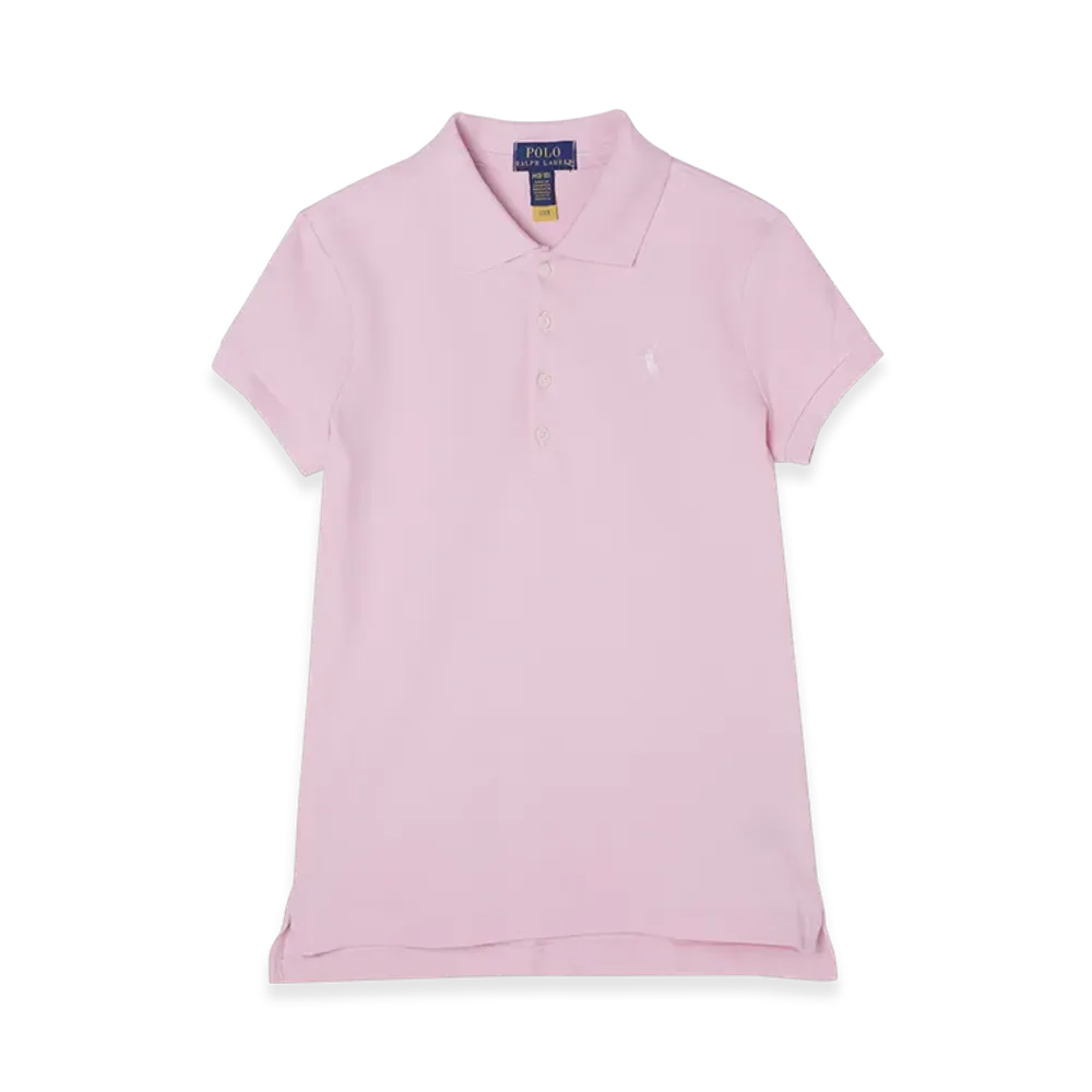 Polo Ralph Lauren Short-Sleeve Stretch Mesh Polo Shirt "Hintofpink"