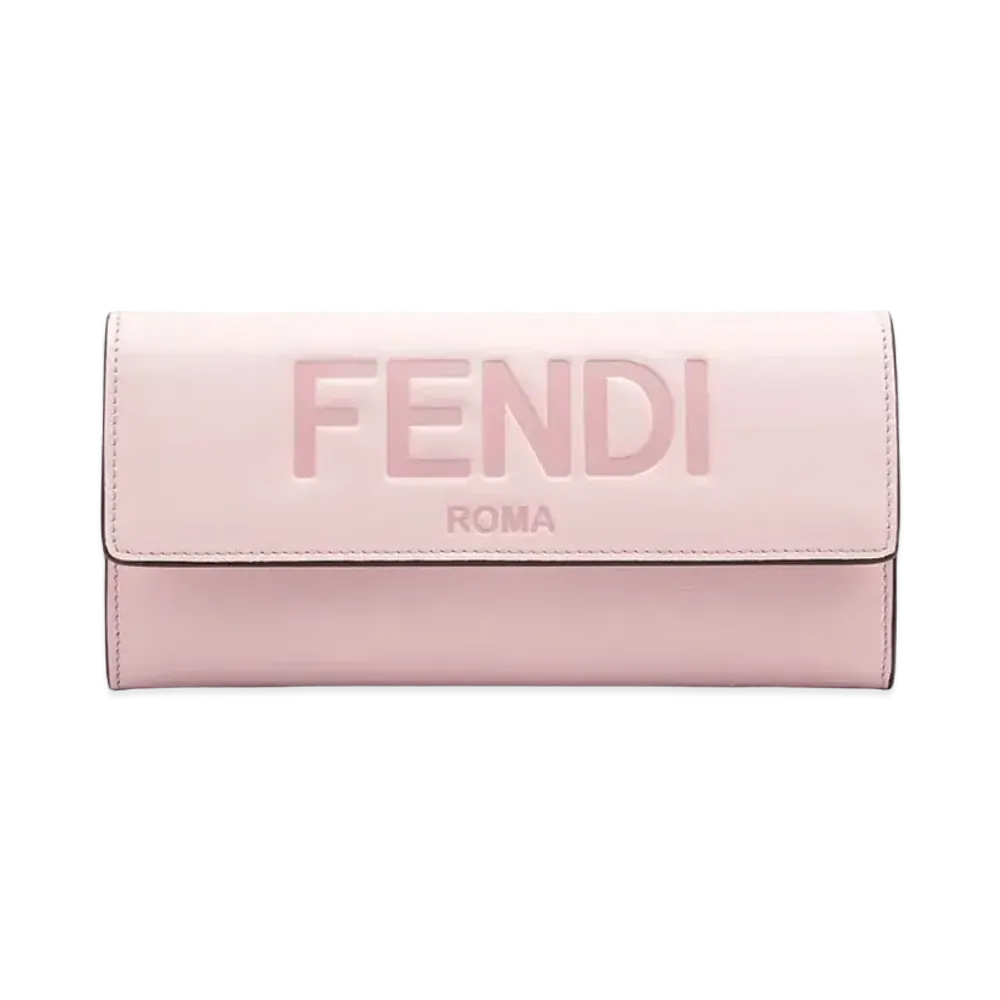 FENDI Continental Purse Leather "Pink"