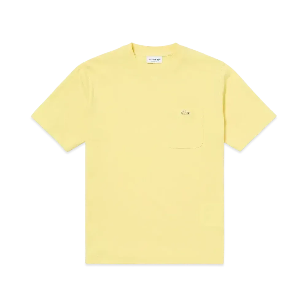LACOSTE Outline Clock Pocket T-Shirt "Beige"