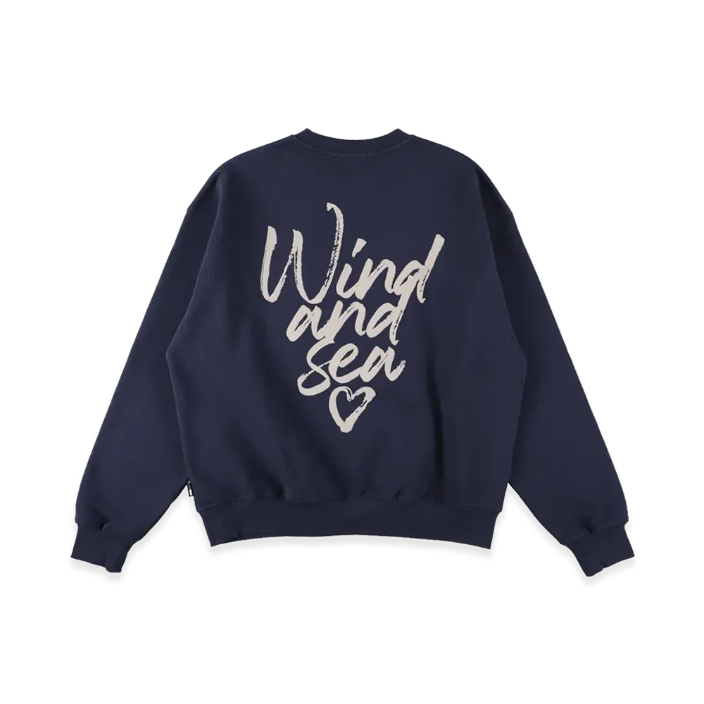 WIND AND SEA Heart Logo Sweatshirt "Navy"