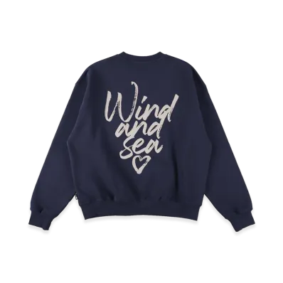 WIND AND SEA Heart Logo Sweatshirt "Navy"