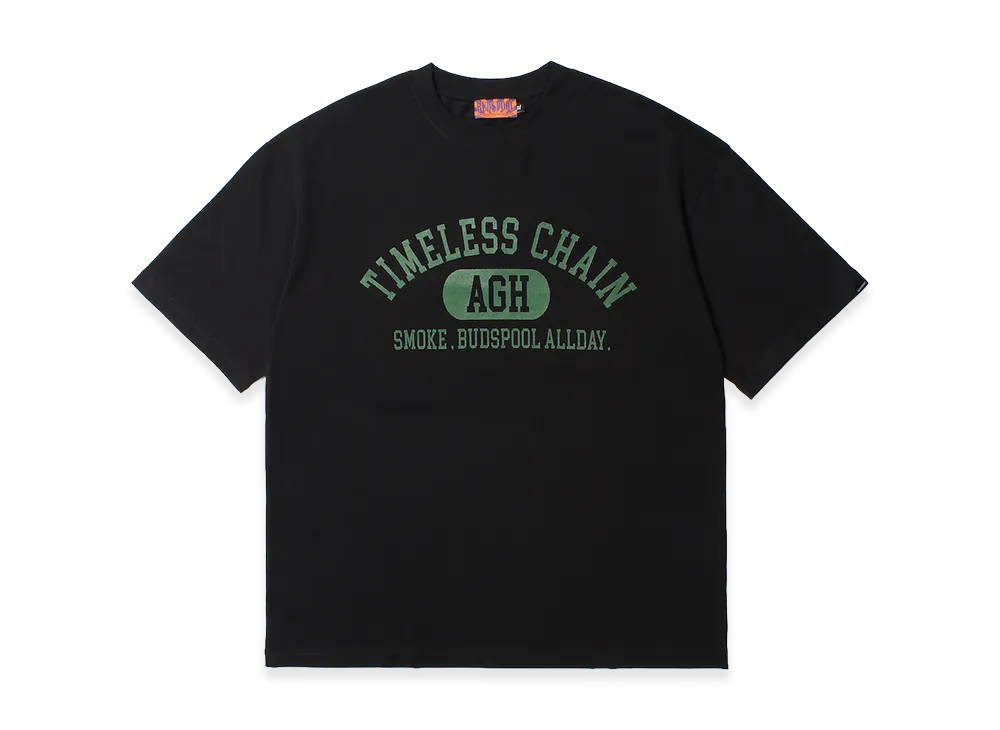 APHRODITEGANG x BUDSPOOL TCS College Logo S/S Tee "Black"
