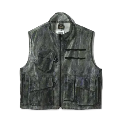 Needles x PURPLE THINGS BDU Vest - Heavyweight Mesh "Tiger Camo/Purple"
