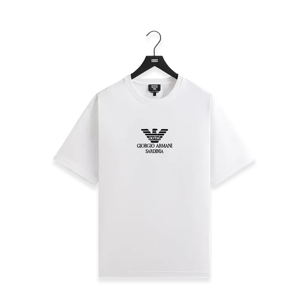 Kith x Giorgio Armani Sardinia Tee "White"