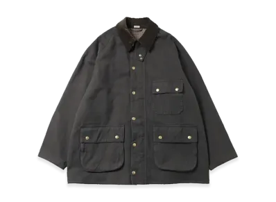 A.PRESSE Vintage Silk Hemp Riding Oiled Jacket "Olive"