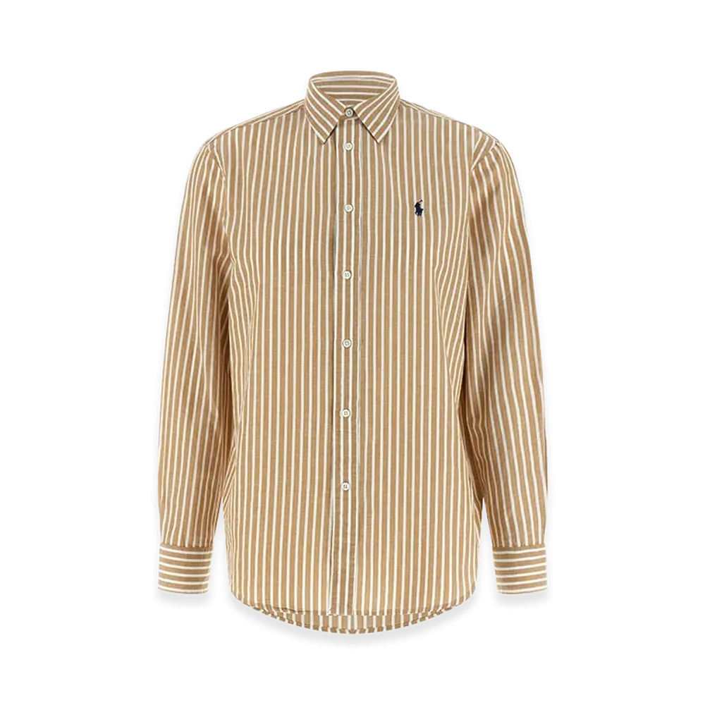 Polo Ralph Lauren Women's Cotton And Linen Shirt "Beige"