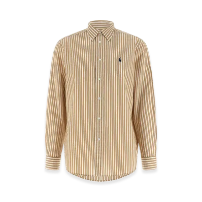 Polo Ralph Lauren Women's Cotton And Linen Shirt "Beige"