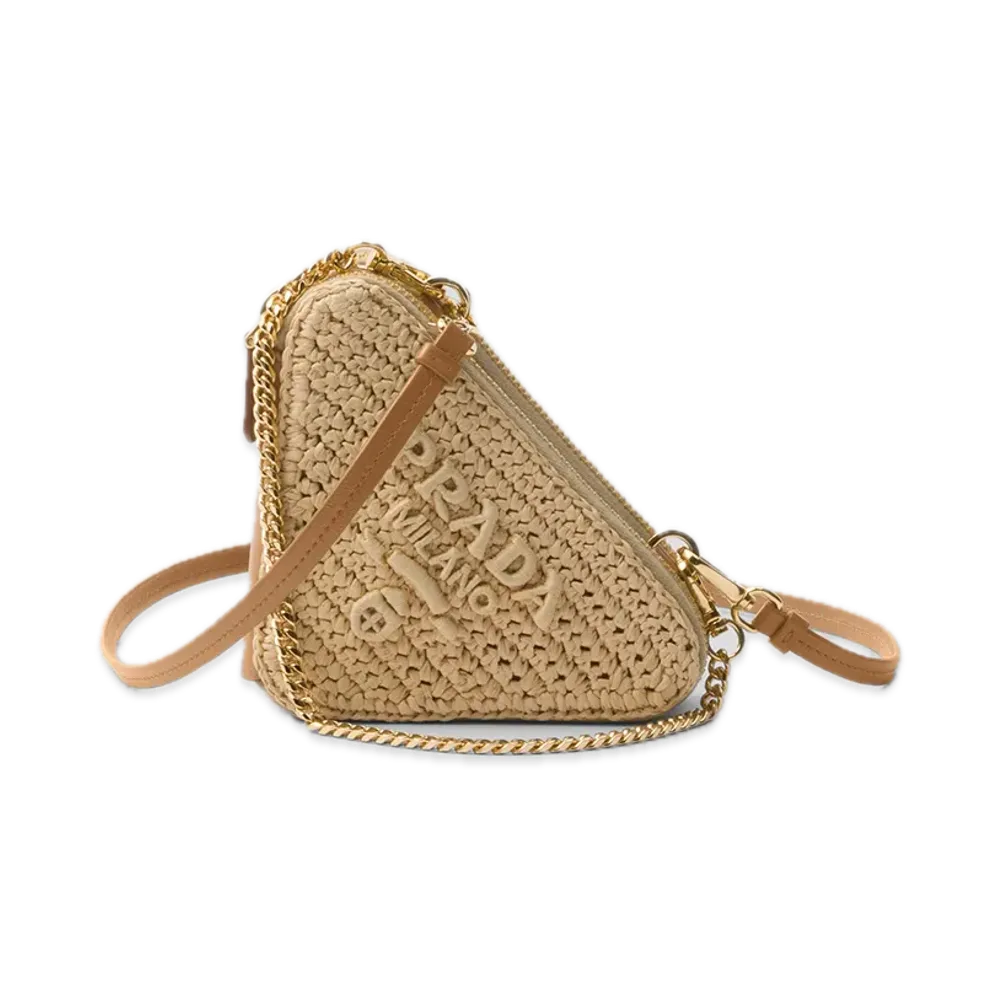 PRADA Crochet Mini Pouch "Natural"