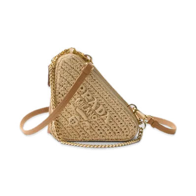 PRADA Crochet Mini Pouch "Natural"