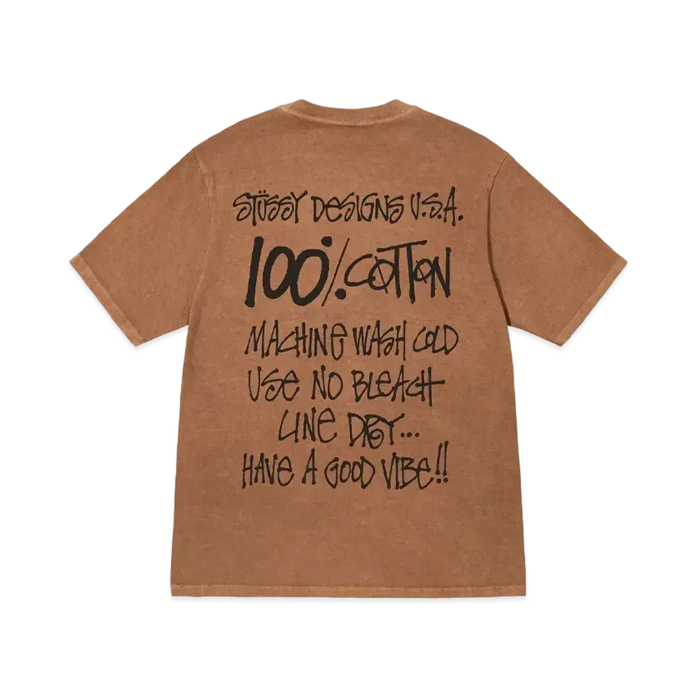 Stussy 100% Pigment Dyed Tee "Almond"
