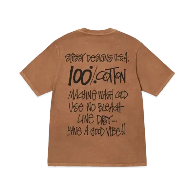 Stussy 100% Pigment Dyed Tee "Almond"
