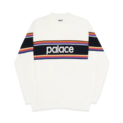PALACE Multi Stripe Knit "White"