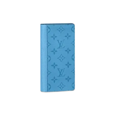 Louis Vuitton Brazza Wallet Taigarama "Denim Blue"