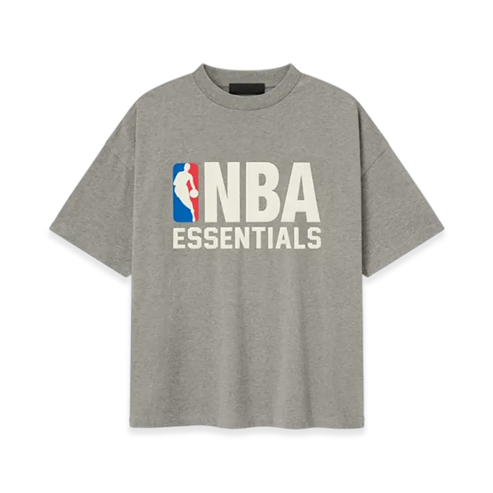 FEAR OF GOD ESSENTIALS NBA 90's Tee "Concrete Heather"