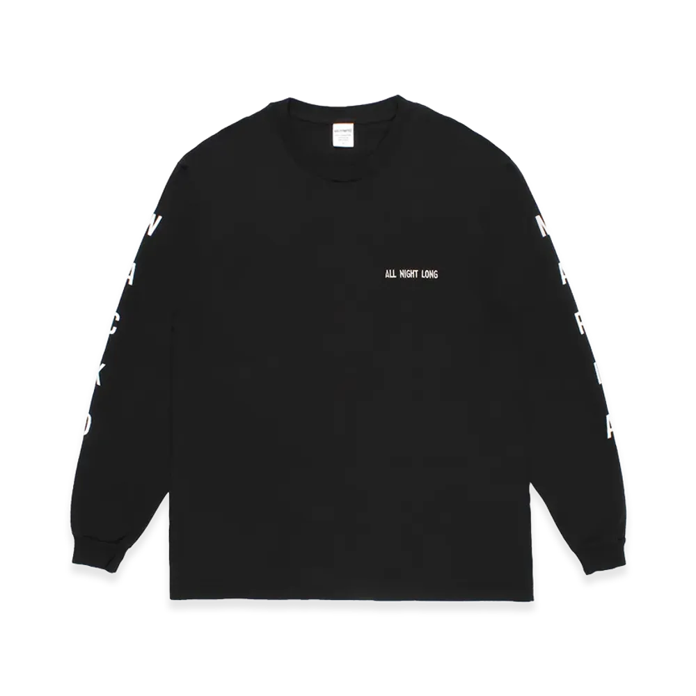 WACKO MARIA Washed Heavy Weight Long Sleeve T-Shirt "Black"
