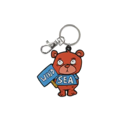 WIND AND SEA x MATTHEW LANGILLE Bear Keychain "Red"