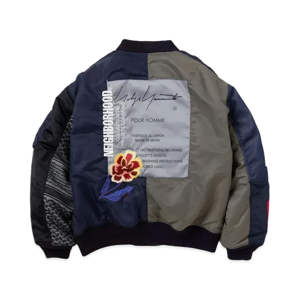 NEIGHBORHOOD x YOHJI YAMAMOTO MA-1 Jacket "Black"
