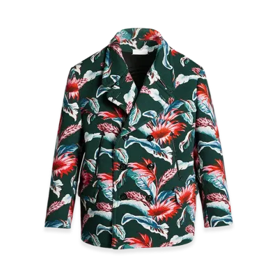 Maison Margiela Floral Jacket "Dark Green/Walnut"