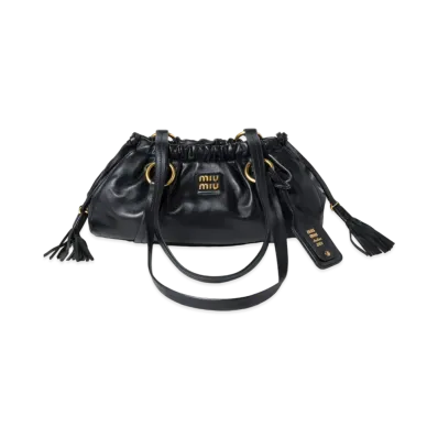 MIUMIU Joie Nappa Leather Bag "Black"