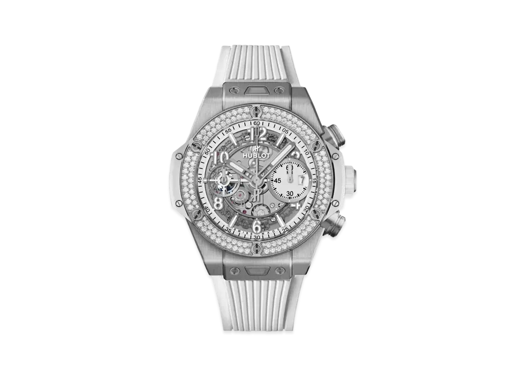 HUBLOT Big Bang Unico Titanium White Diamonds 42mm