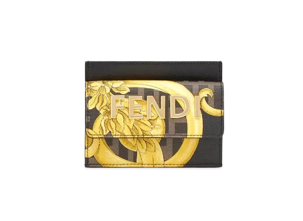 FENDI x Versace Fendace Card Holder In Multicolor Fabric "Multicolor"