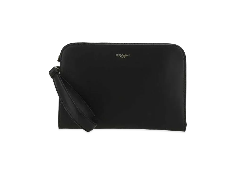 Dolce&Gabbana Mon-Reale Pochette Calfskin Logo "Black"