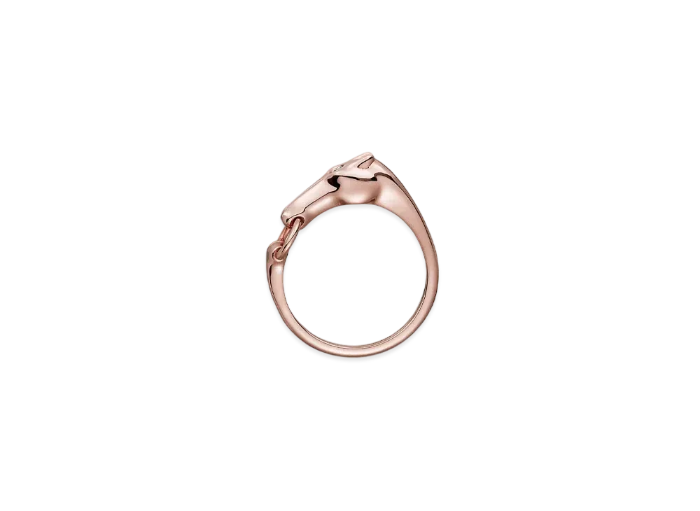 Hermes Galop Ring PM "Pink Gold/1 Diamond"
