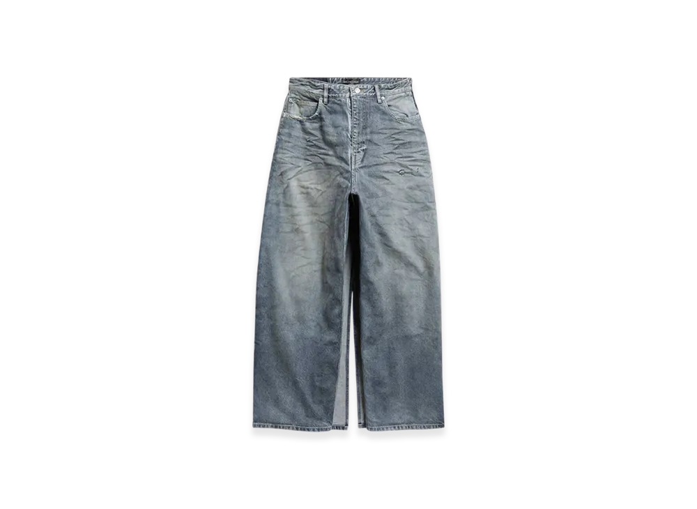 BALENCIAGA Women's Apron Pants Skirt "Light Blue"