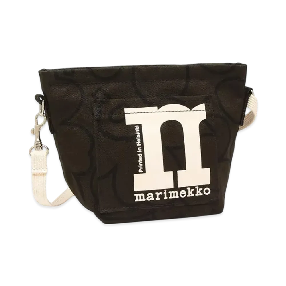 Marimekko Mono Mini Crossbody Piirto Unikko Dark "Green Black"