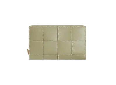 Bottega Veneta Cassette Zip Around Wallet Japan Exclusive "Travertine/Natural"
