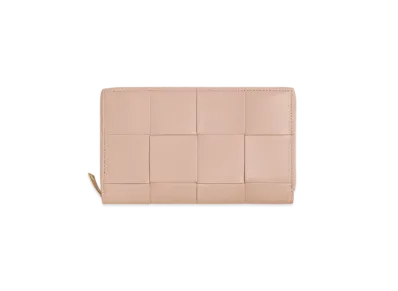 Bottega Veneta Cassette Zip Around Wallet "Lotus"