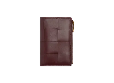 Bottega Veneta Cassette Medium Bi-Fold Wallet "Madder Brown/Rosewood"