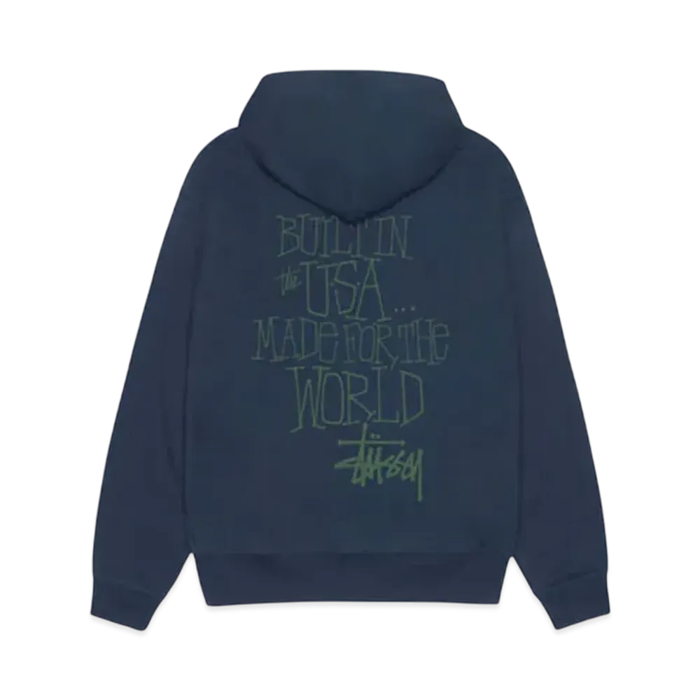 Stussy Built In Usa Hoodie "Navy"