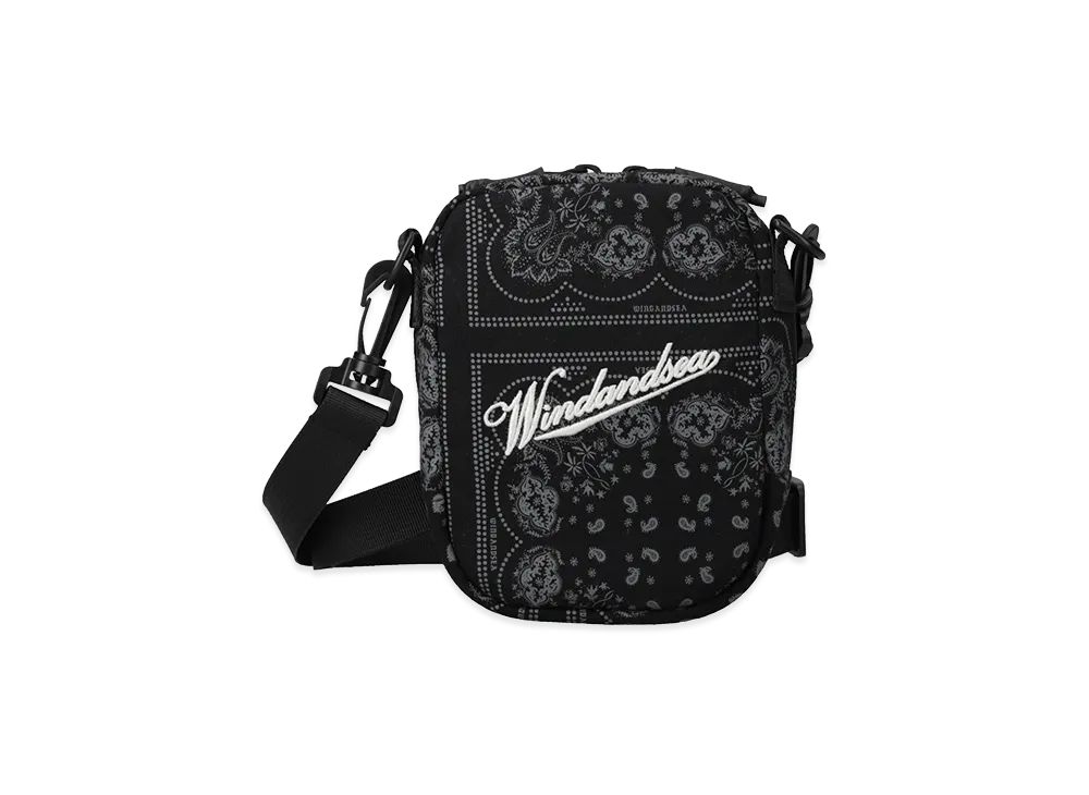 WIND AND SEA Black Bandana Mini Bag "Black"