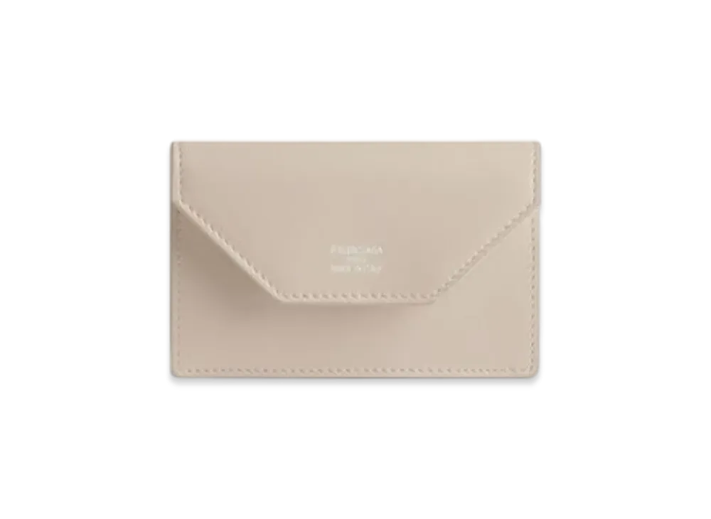 BALENCIAGA Envelope Flap Card Holder "Black"