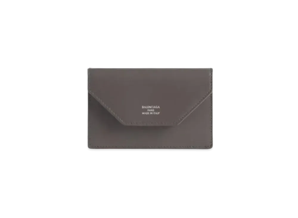 BALENCIAGA Envelope Flap Card Holder "Gray"