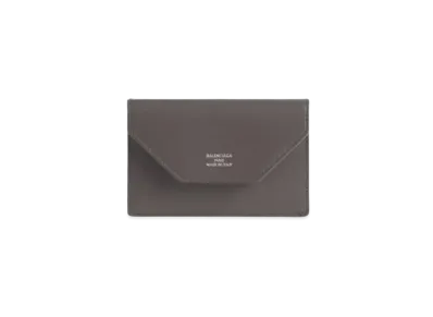 BALENCIAGA Envelope Flap Card Holder "Gray"