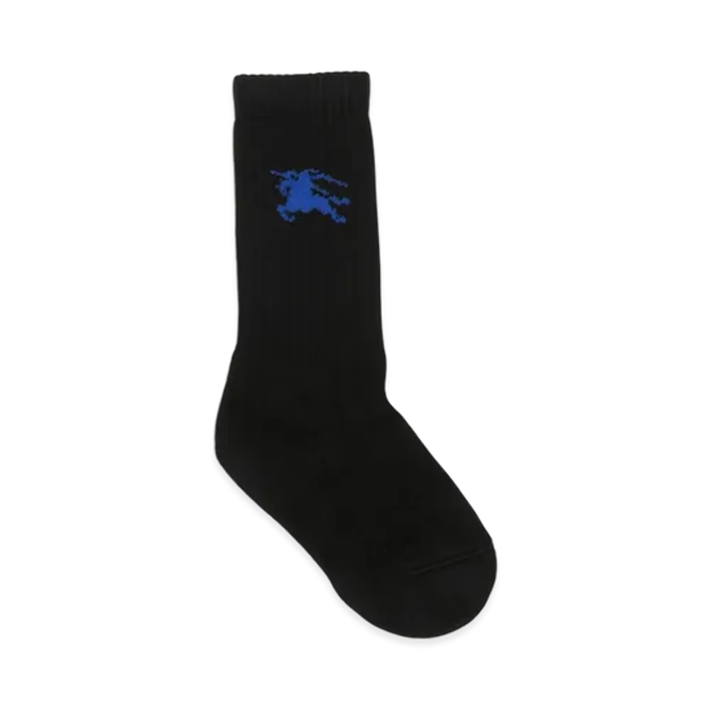 Burberry Rib Cotton Blend Socks "Black"