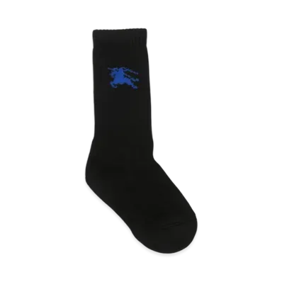 Burberry Rib Cotton Blend Socks "Black"