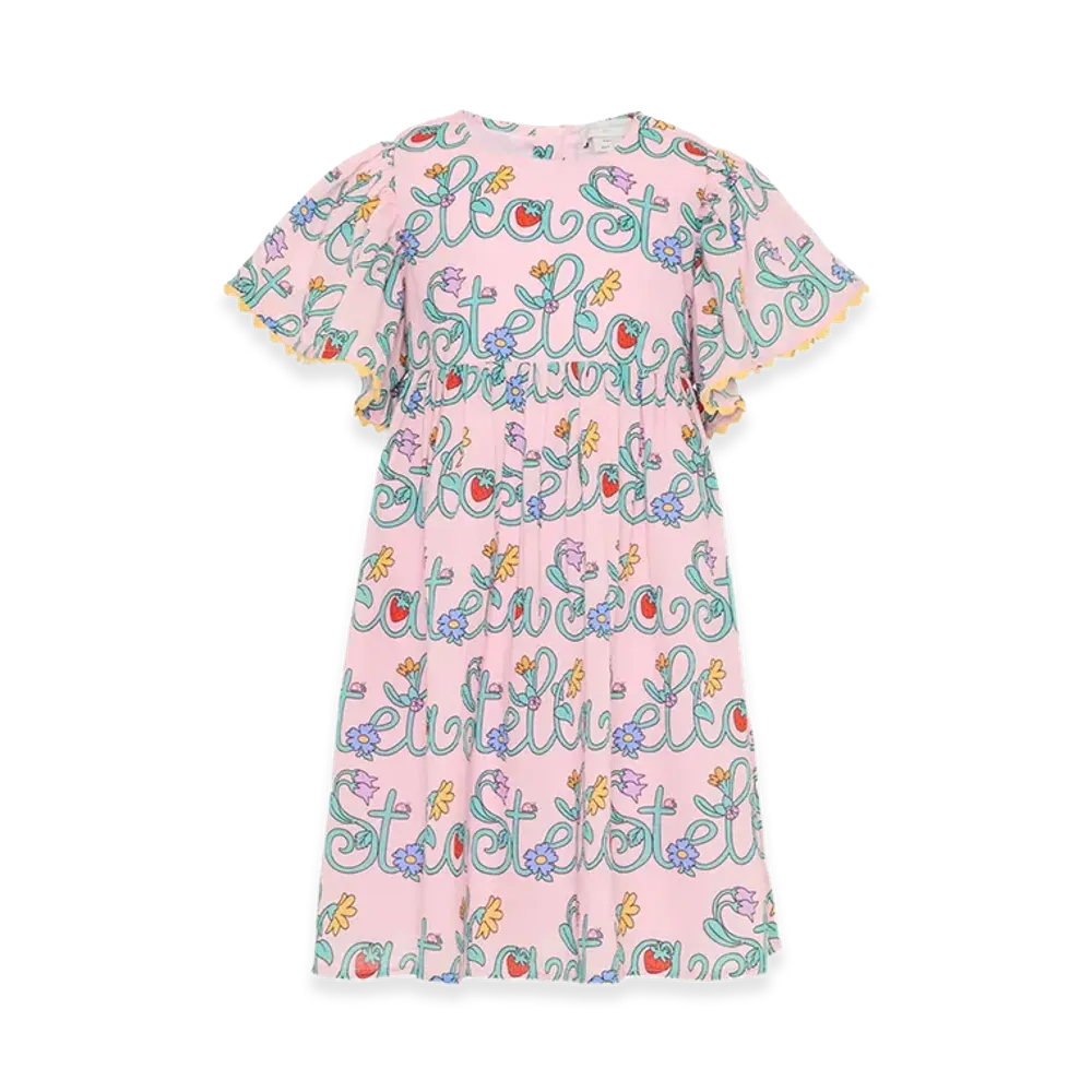 STELLA McCARTNEY Kids Short-Sleeved Dress "Nude/Neutrals"
