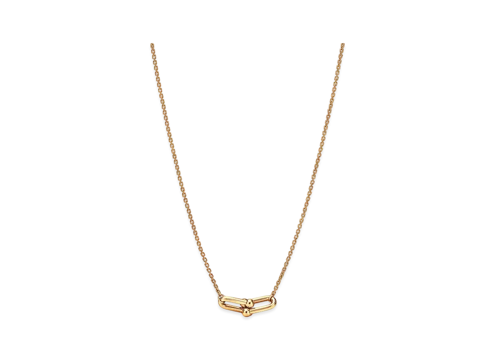 Tiffany & Co. Tiffany Hardware Small Double Link Pendant "Yellow Gold"