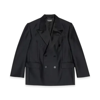 BALENCIAGA Women's Shrunk Tuxedo Jacket "Black"
