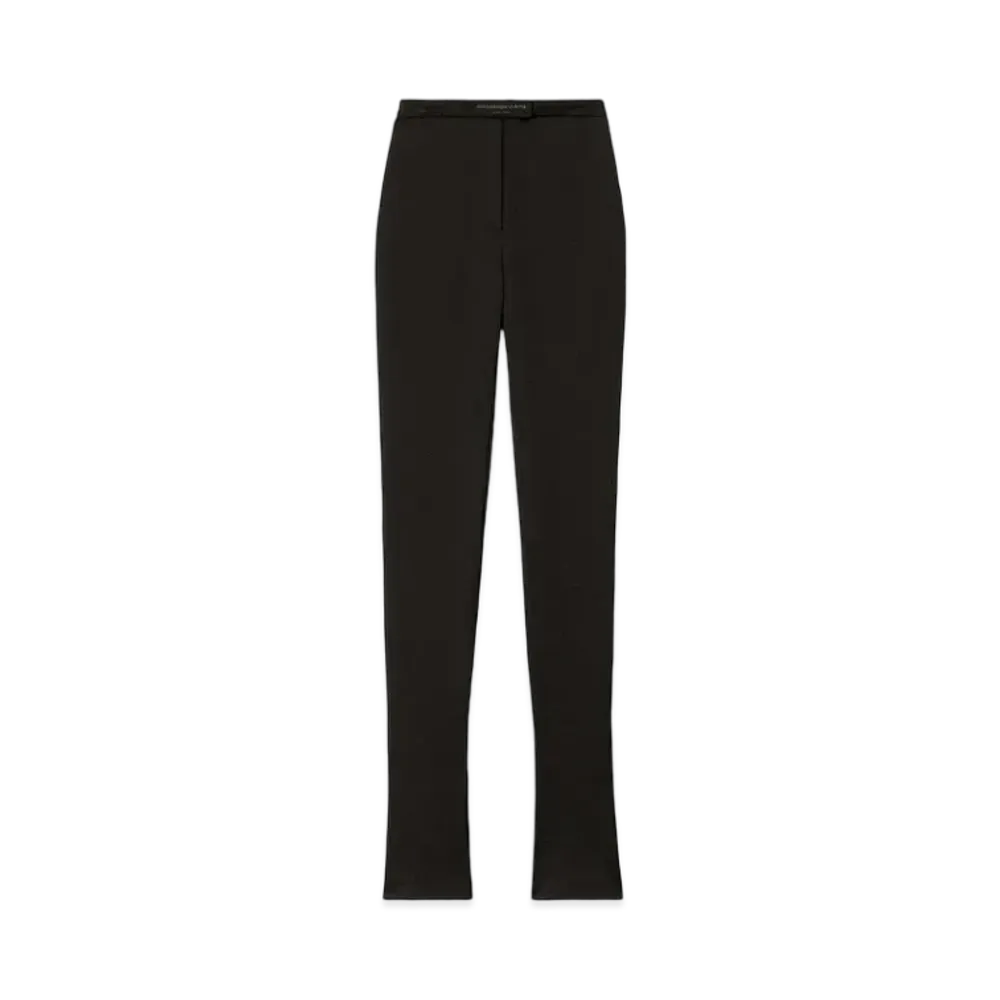 Alexander Wang Stretch Satin Tailored Leggings "Black"