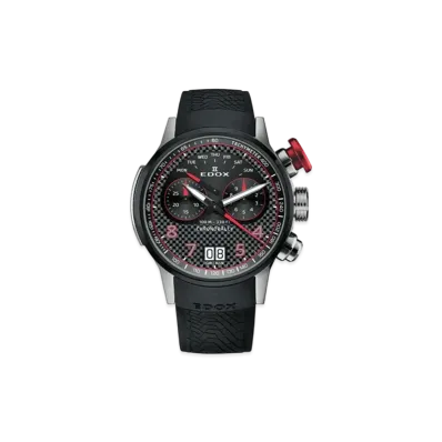 EDOX Chronorally Chronograph 45 "Red/Carbon Black" 38003-TINRO-CARO