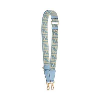 FENDI Strap You Fabric Shoulder Strap "Light Blue"