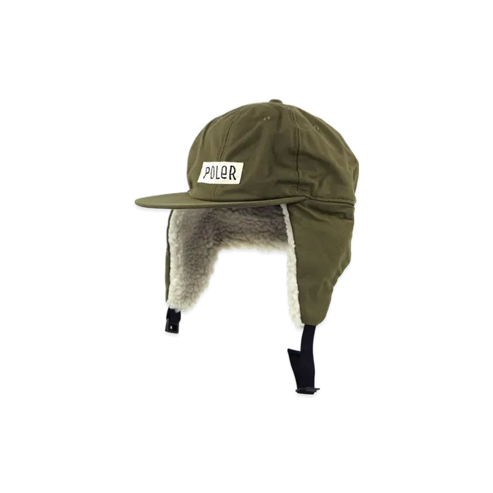 POLeR Cotton Flap Cap "Olive"