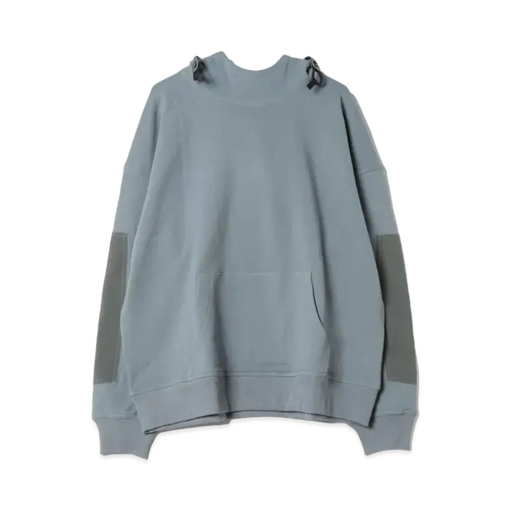 N.HOOLYWOOD Mock Neck Hoodie "Charcoal"