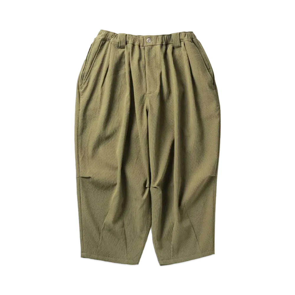 TIGHTBOOTH Synthe Cord Cropped Pants "Olive"
