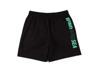 WIND AND SEA Tech Shorts "Black/Mint"